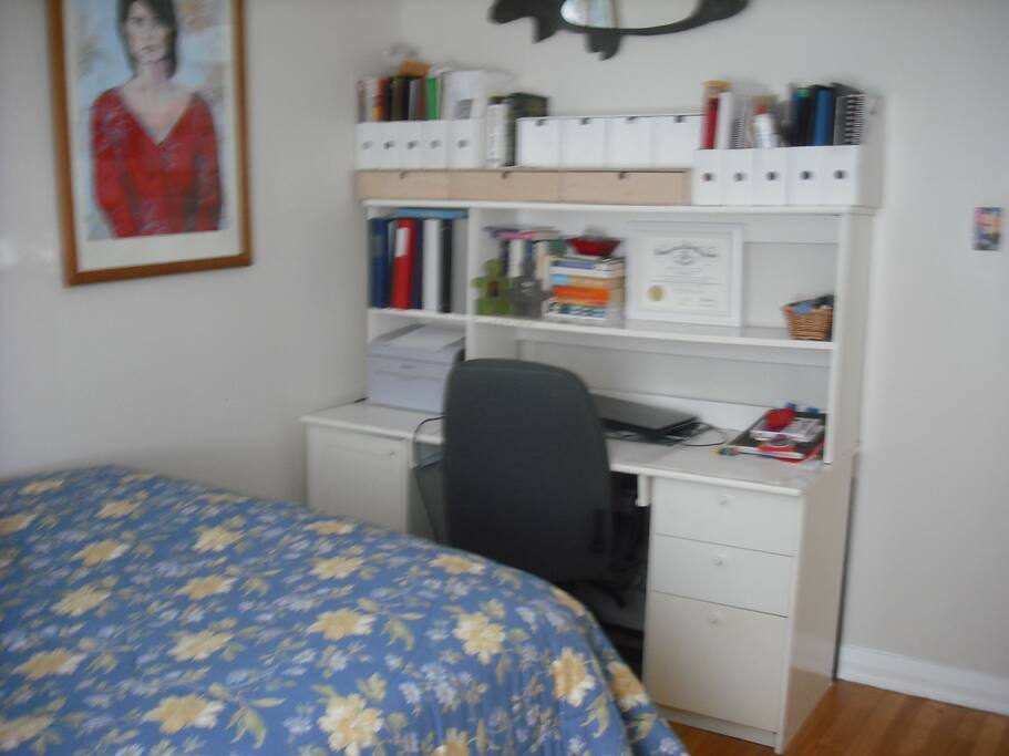 Large desk/work area.