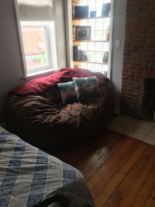Queen sized bean bag. (can be used as a mattress)