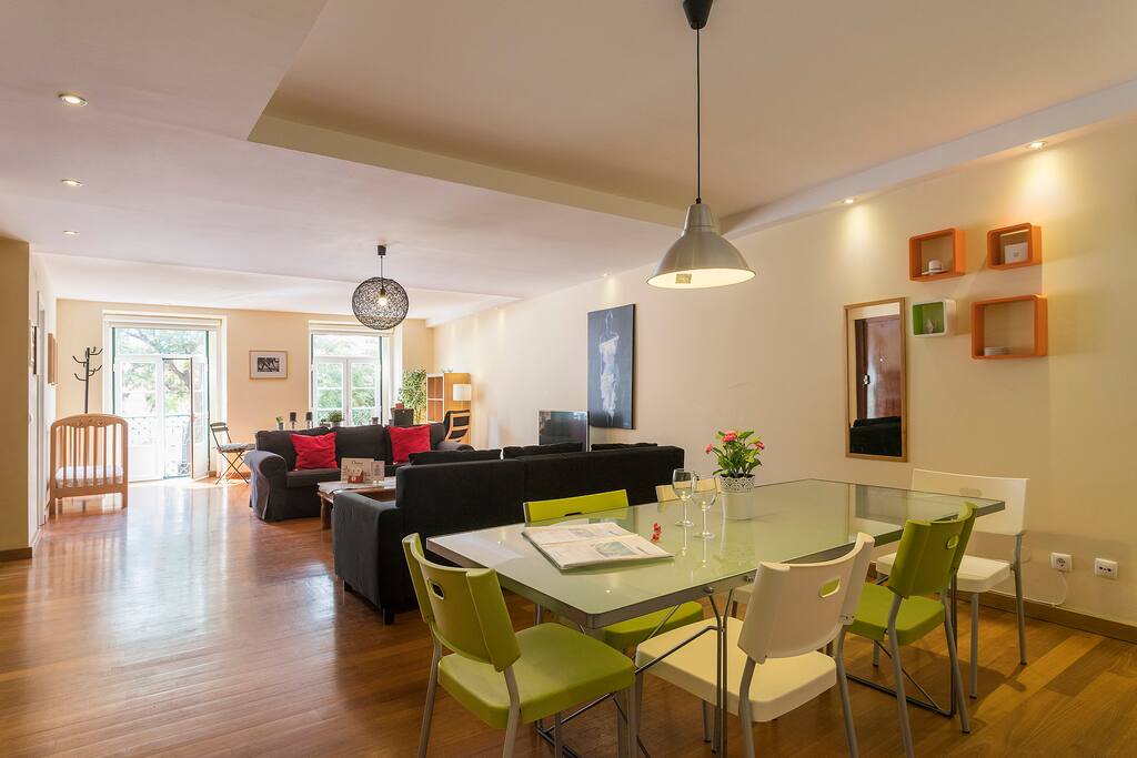 Open dining room