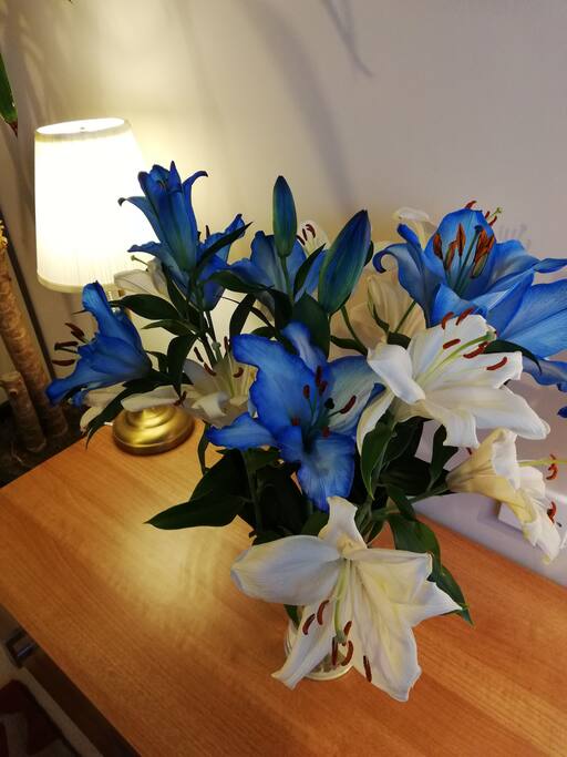 Fresh flowers in the house