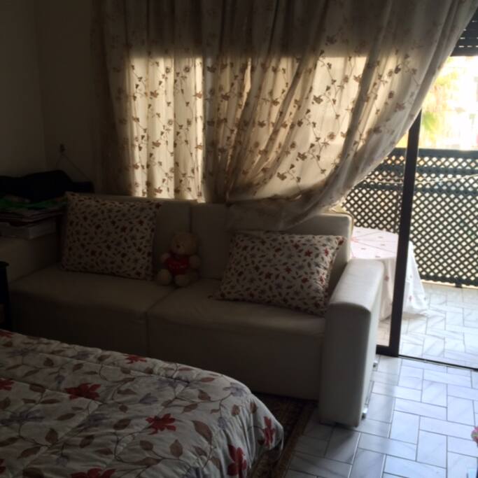 Accès au balcon