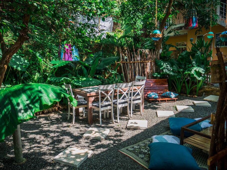 Dining area in our Jungle camp
