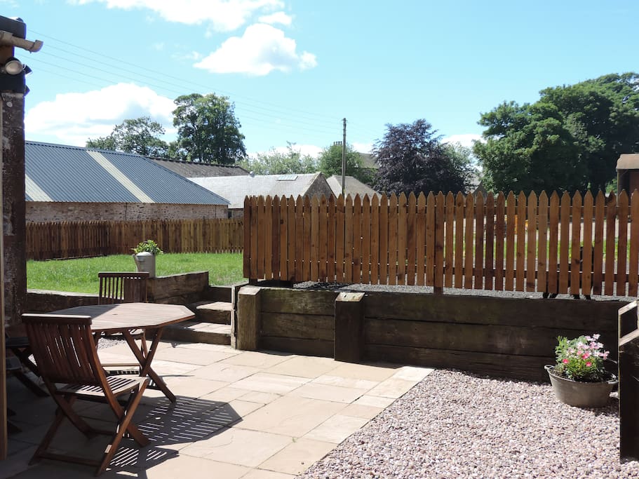 Fenced in garden