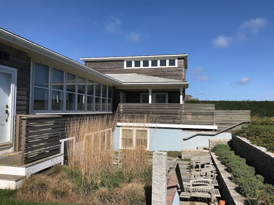 Rear of house, facing Atlantic Ocean