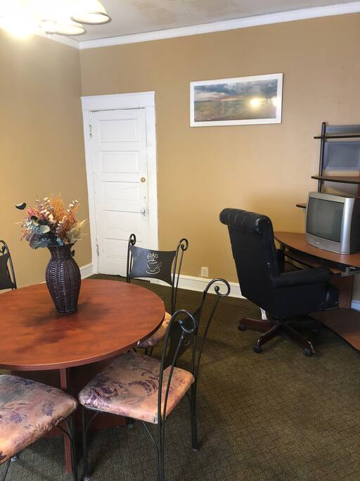 Bedroom #4 also comes along with complimentary access to Commons Area to hang out also(dining room & work desk/station). First floor main level.
