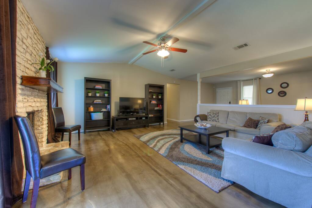 Main Living Room with Flat Screen TV