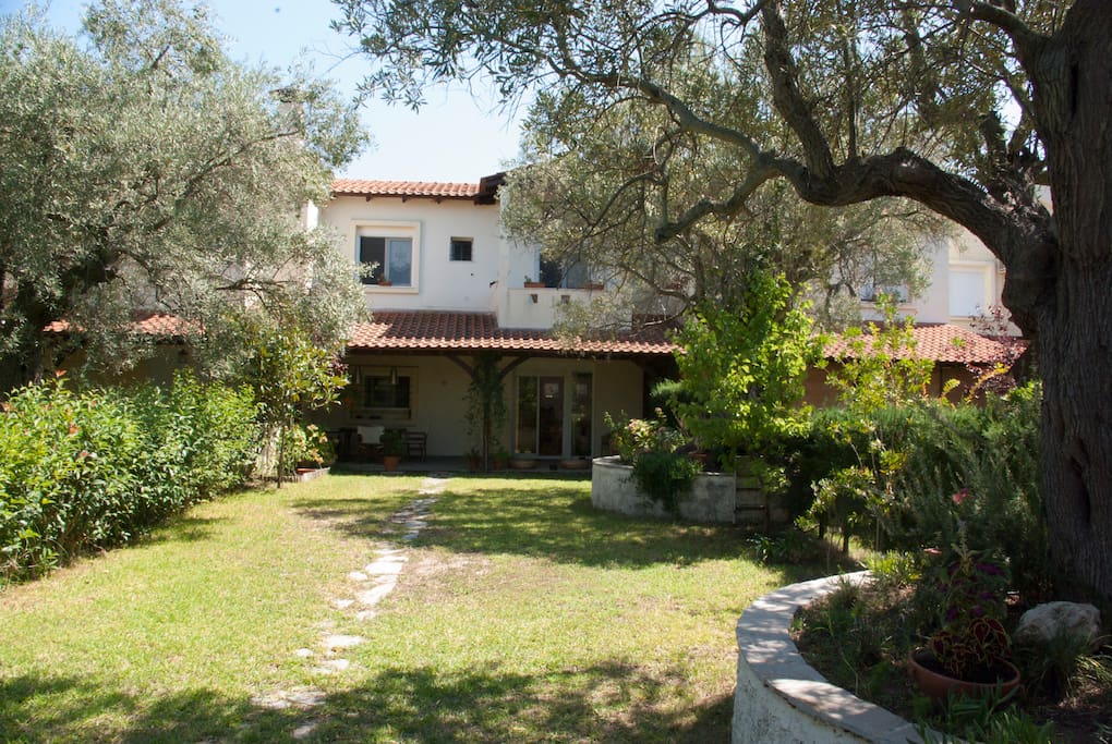 front part and garden