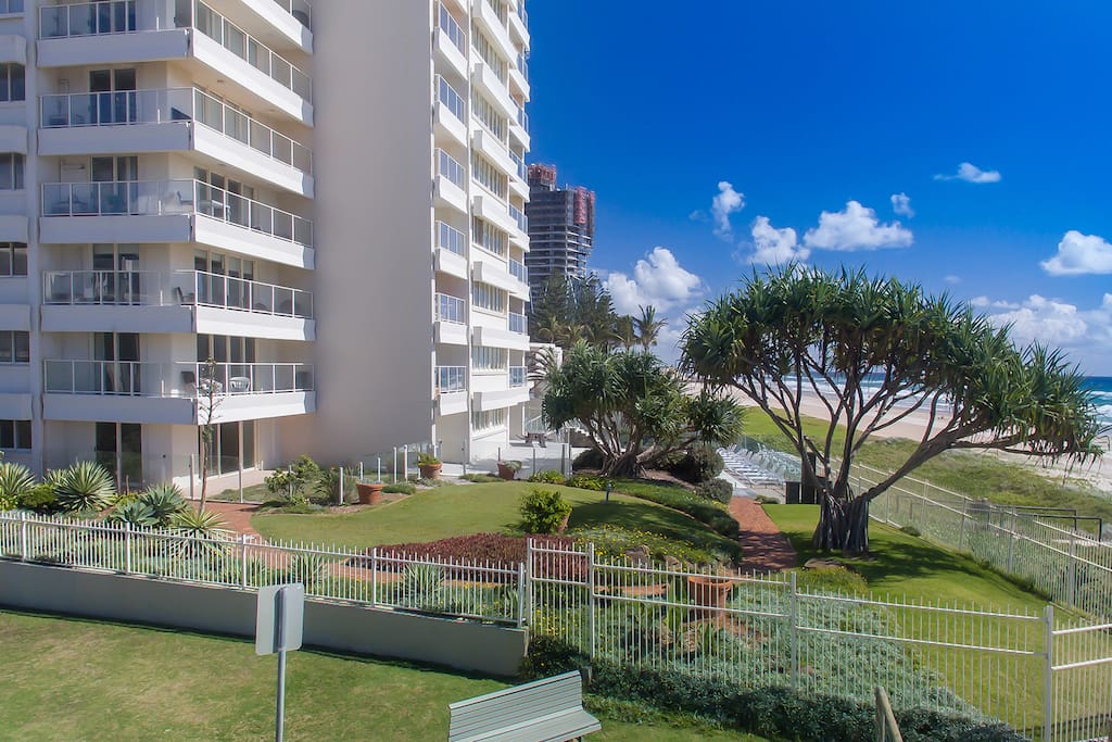 Gardens at beachfront