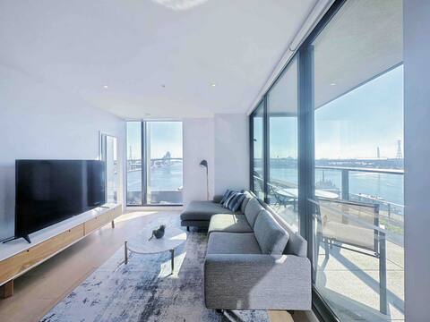 Amazing view bright 3B2B@Docklands perf 4 LongStay