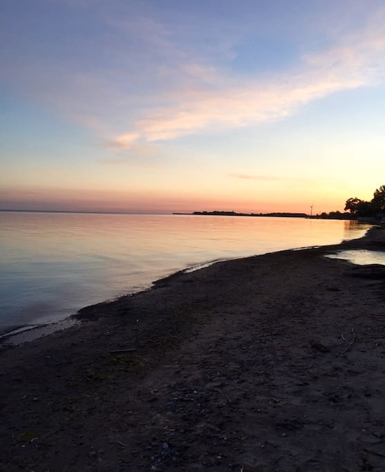 The beach