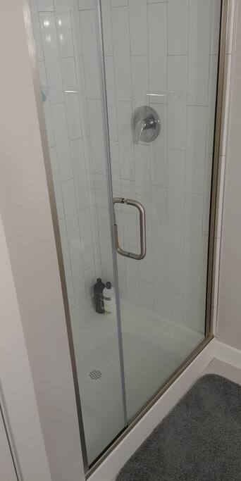 tall walk in shower