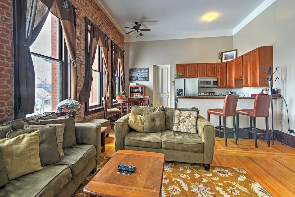 You'll find the condo's welcoming interior fully furnished with all the essential comforts of home