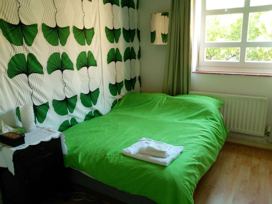 Spacious sunny room.