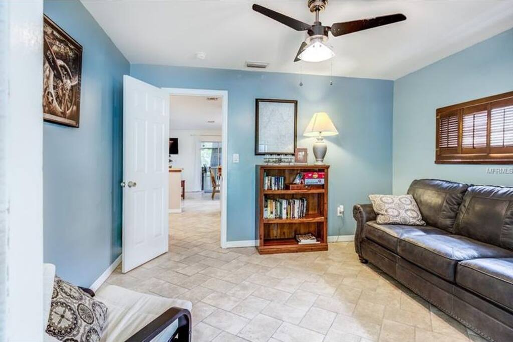 Den or additional sleeping area directly inside the house