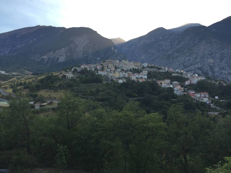 the village as seen from the east