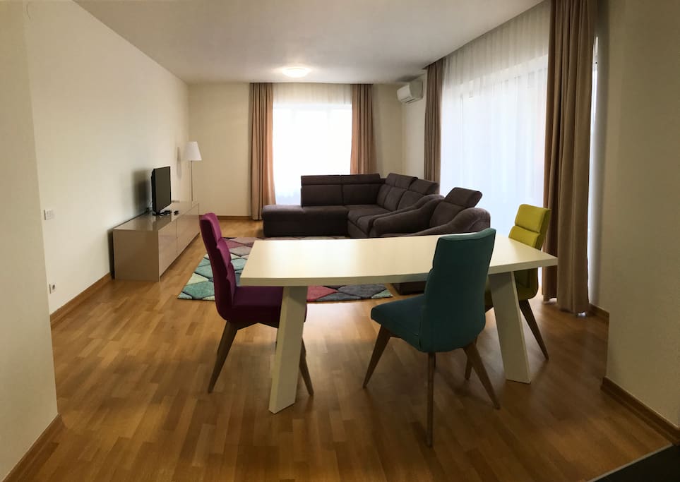 Livingroom area with sofabed for 2 persons