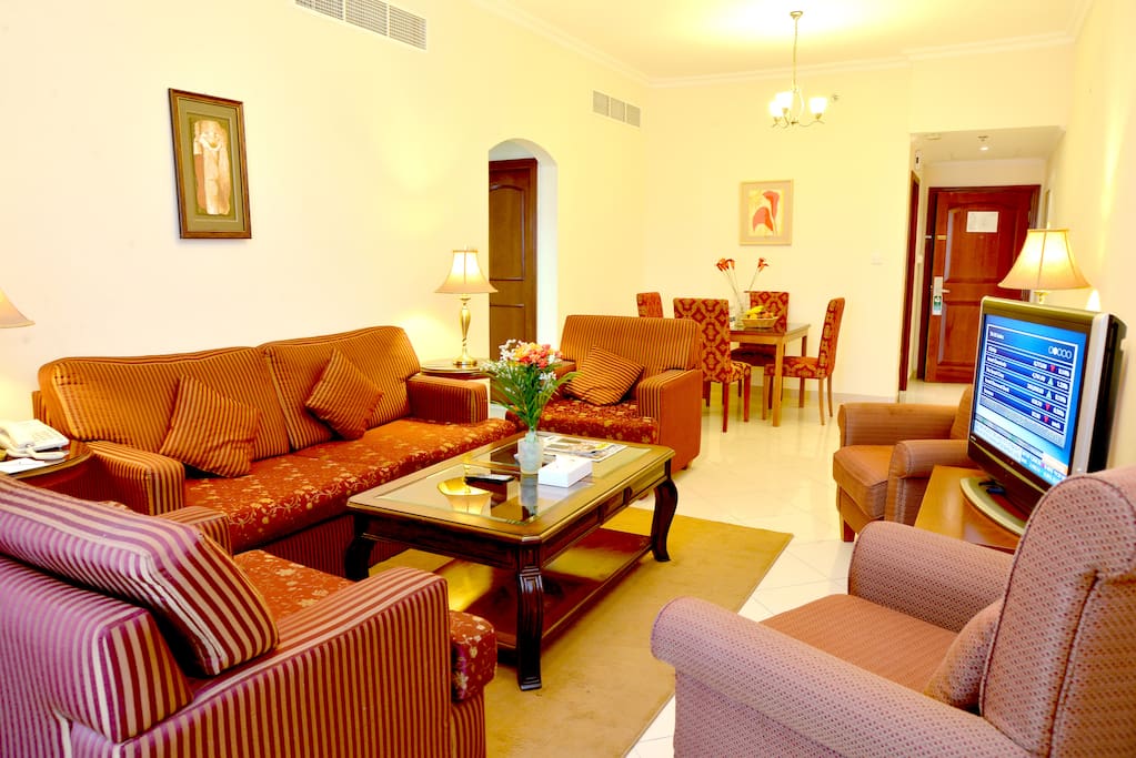 Spacious living room