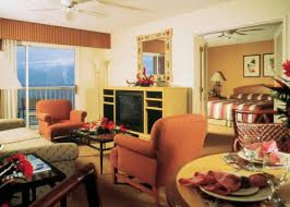 Spacious Living and Sleeping areas
