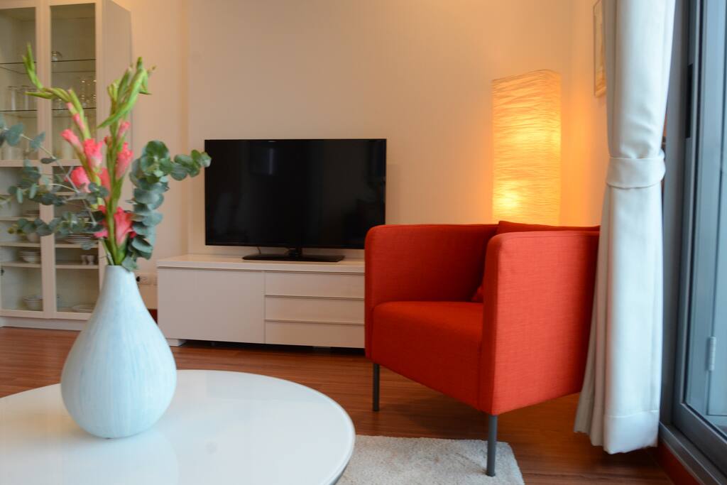 Living room with TV