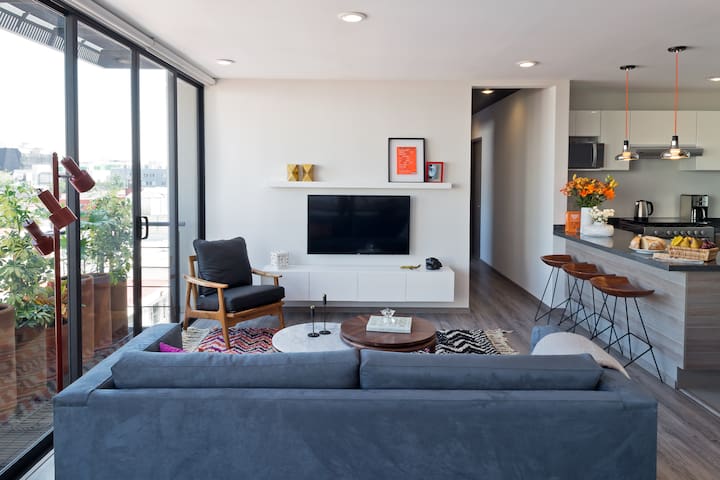 Unique 4BR apt with private rooftop in a calm st