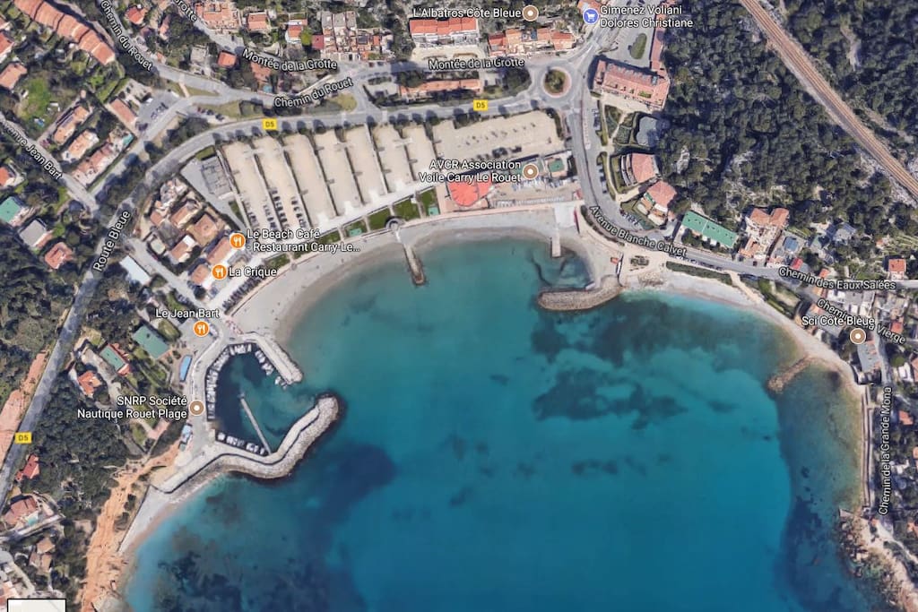 Vue satellite du quartier
