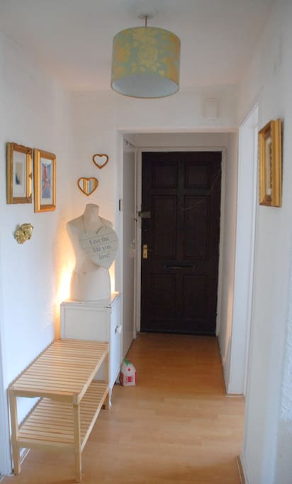 Front door and hallway