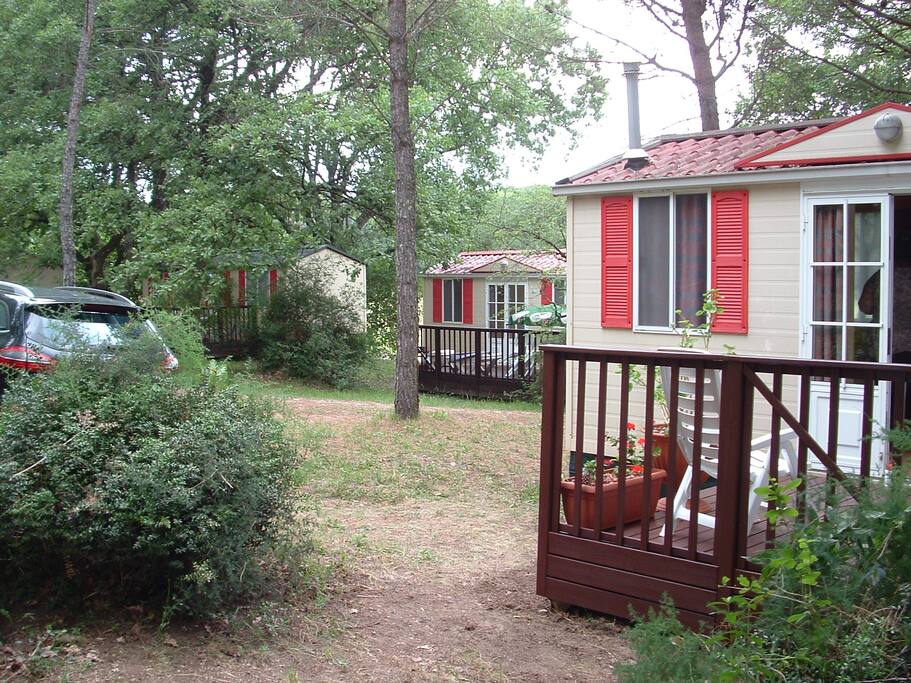 Mobile Homes in the middle of the nature