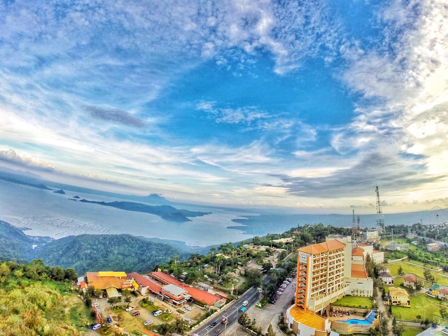 Panoramic view of Taal (from the viewing Deck)