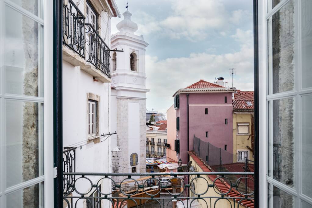 The view from the apartment