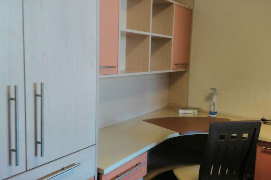 Wardrobe and writing desk