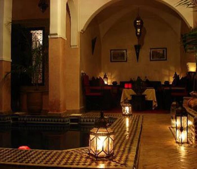 pool by night