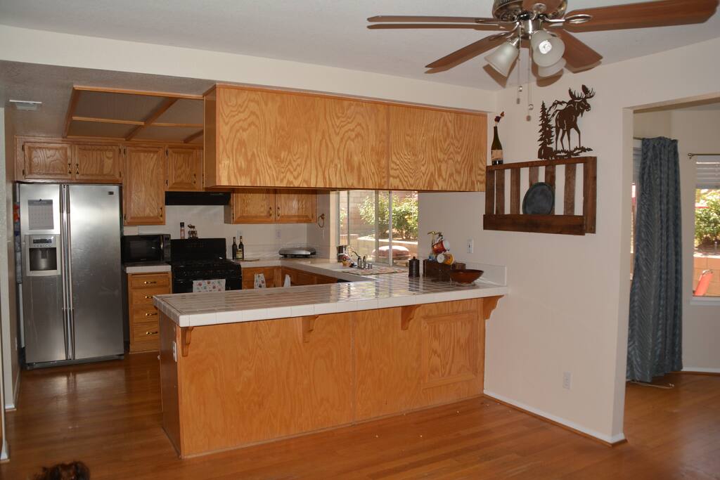 Full use of the kitchen. Feel free to use our spices to add to your food.