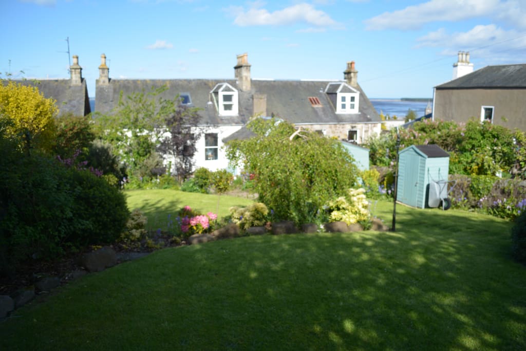From top of the garden looking down to the house
