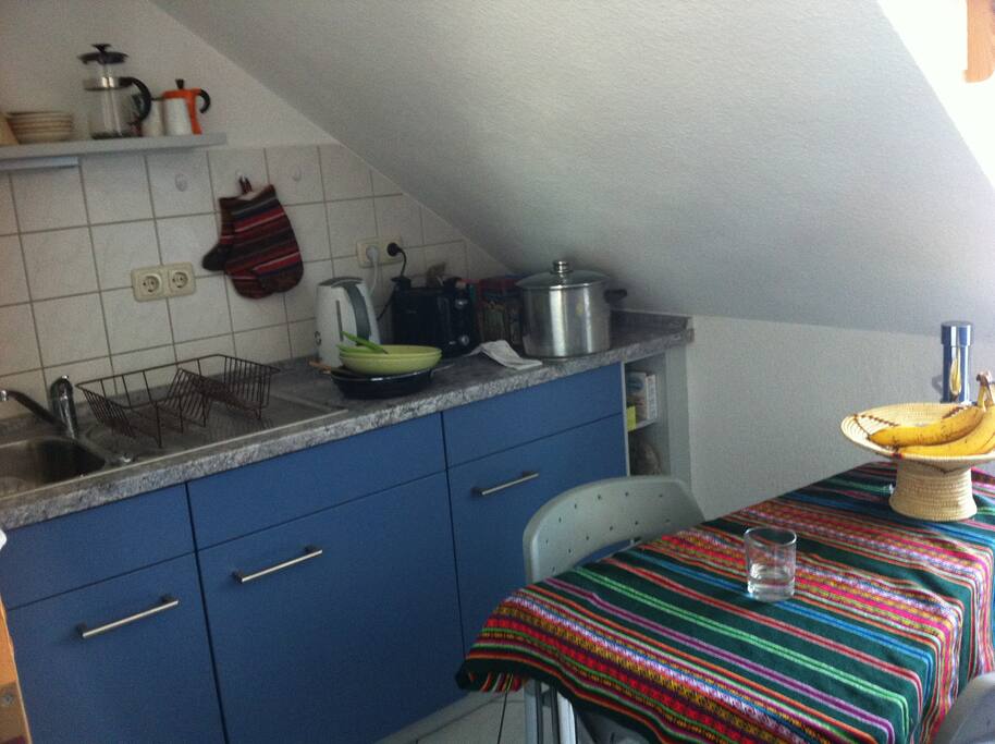 The kitchen.