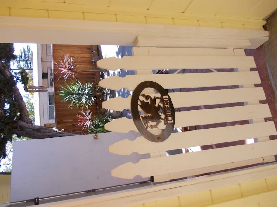 Gate into front patio