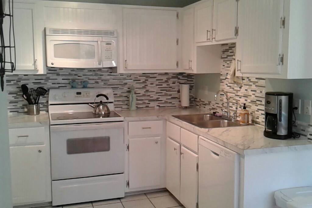 Fully stocked kitchen