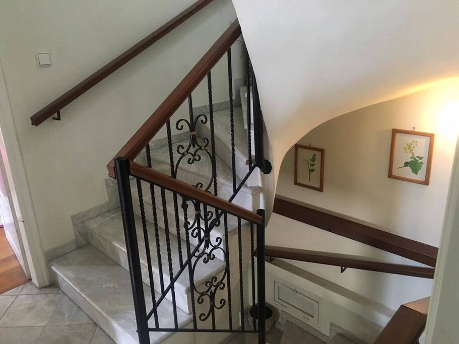 First floor, Stairs