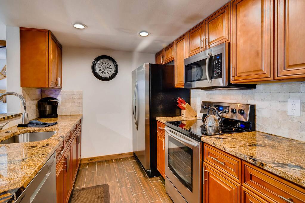 Spacious galley kitchen