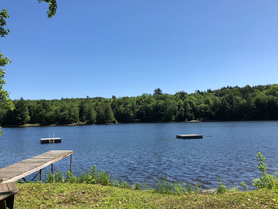 Waterfront Camp Cabins for Rent in Goshen, Massachusetts, United States
