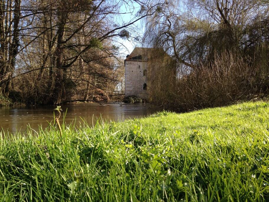 Vue du pont sur la Creuse