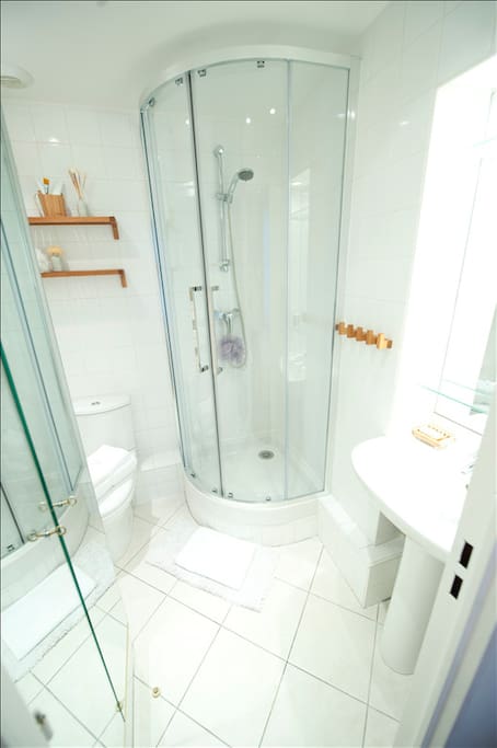Enjoy your privacy with your own ensuite bathroom with corner shower & WC.