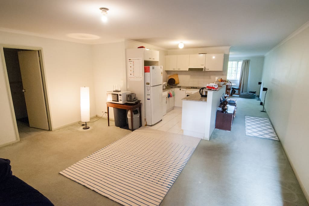 The living room next to your room