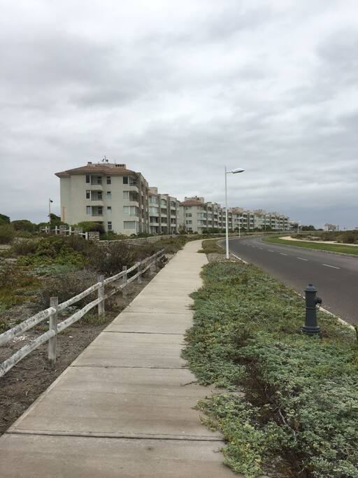 The condo: you can take a walk or jog around safely.