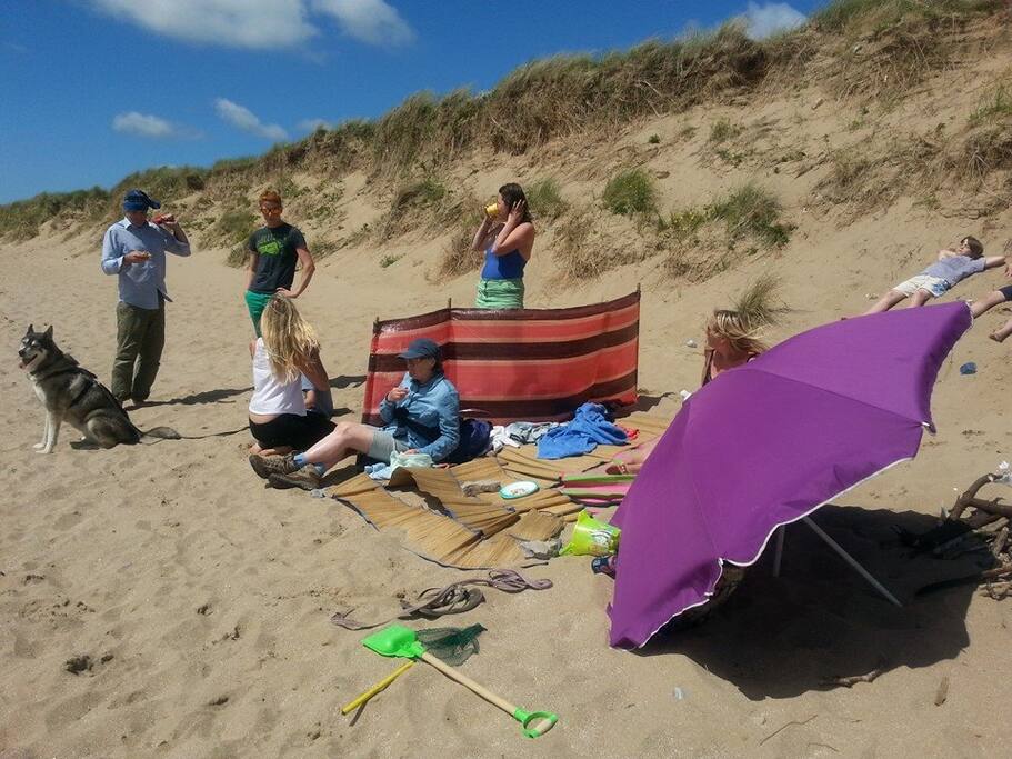 At the beach