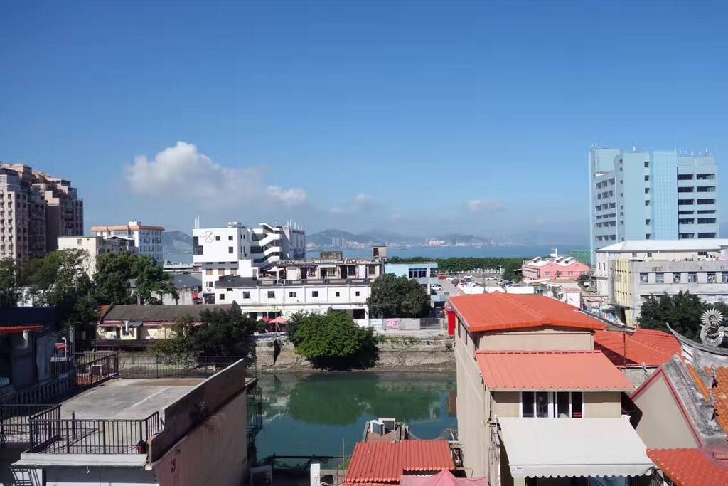 阳台看海,看鼓浪屿