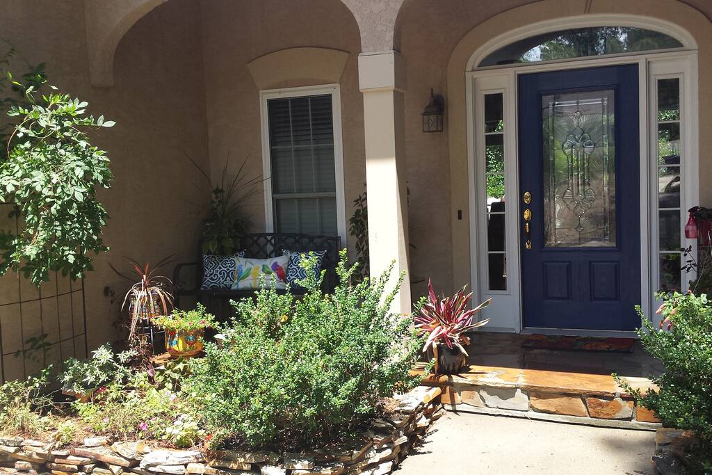 Shady front porch