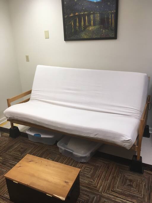Couch/bed. Much better than average futon mattress.