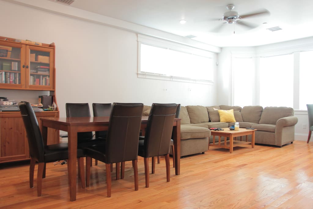 Open kitchen-living room concept