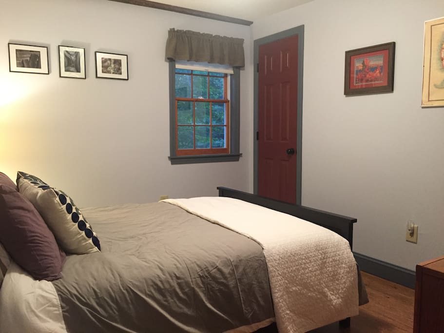 A full bed and all the essentials welcomes you