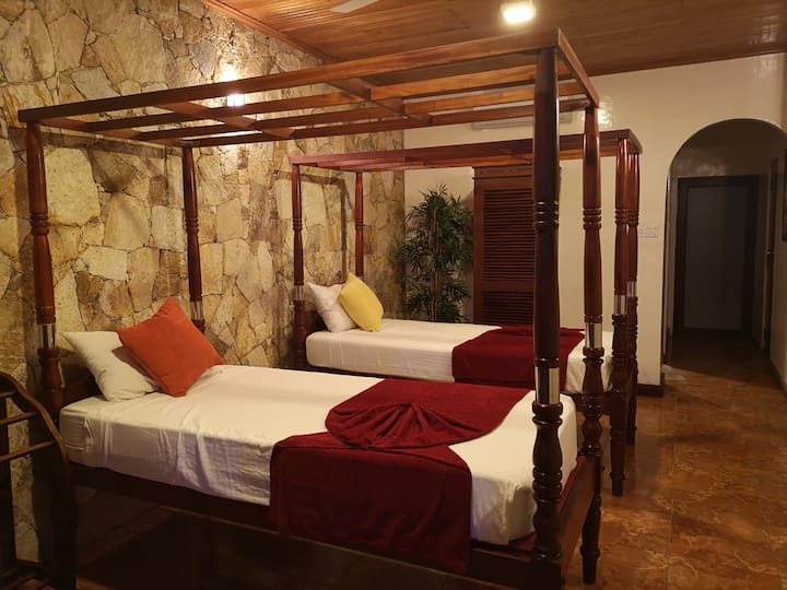 La camera da letto doppia al piano terra